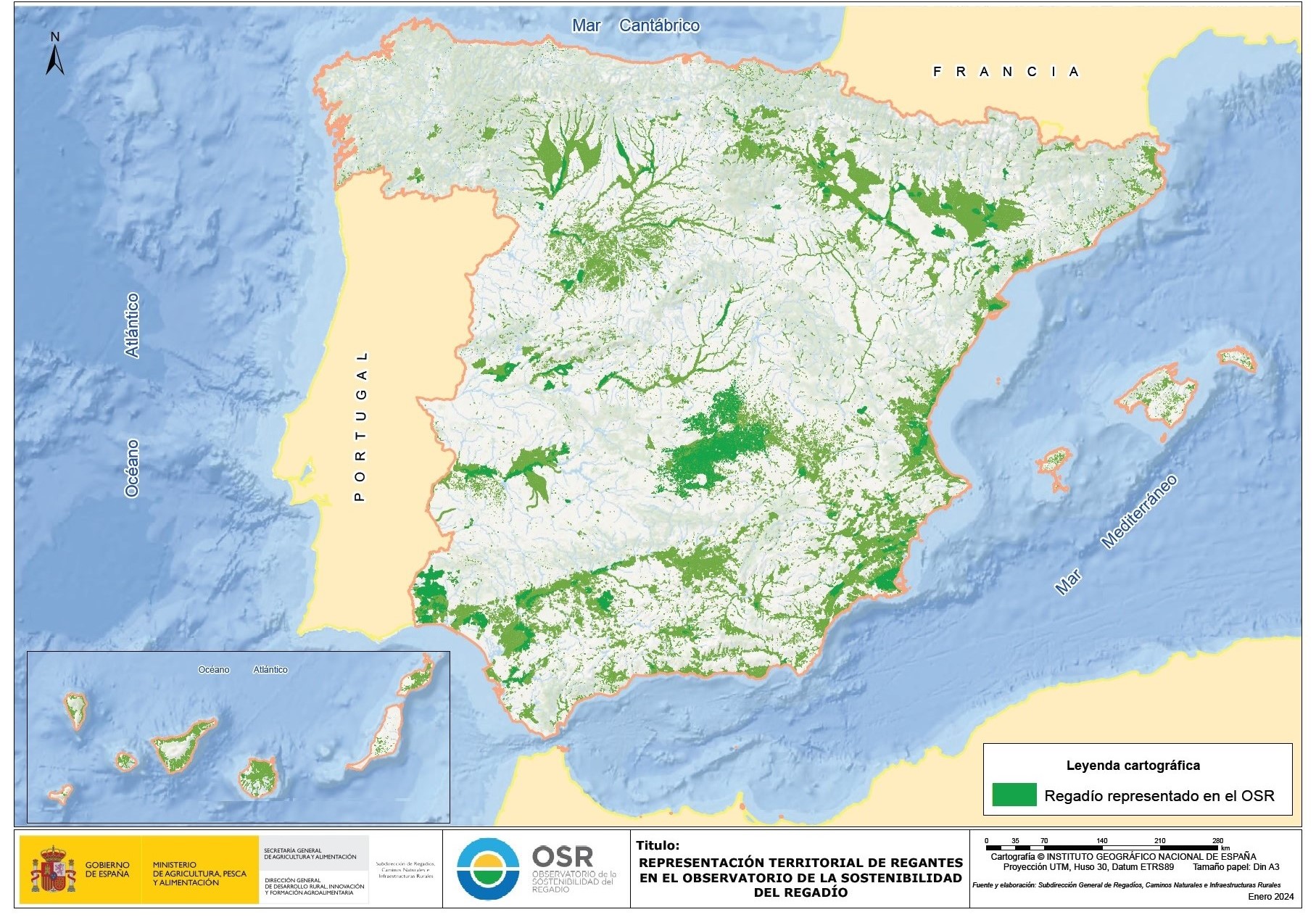 Territorial representation of irrigators in the Irrigation Sustainability Observatory